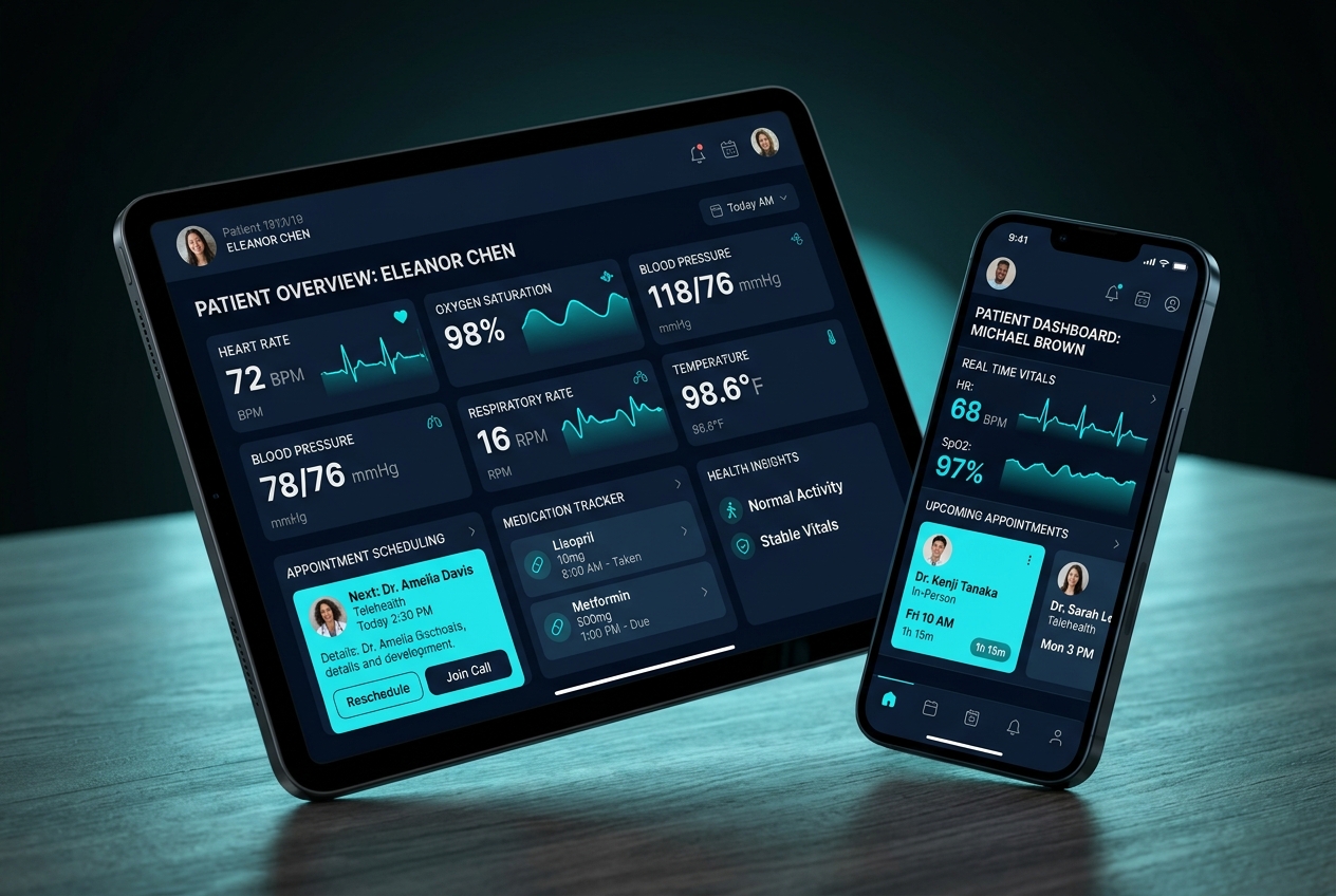 MediQore patient monitoring app