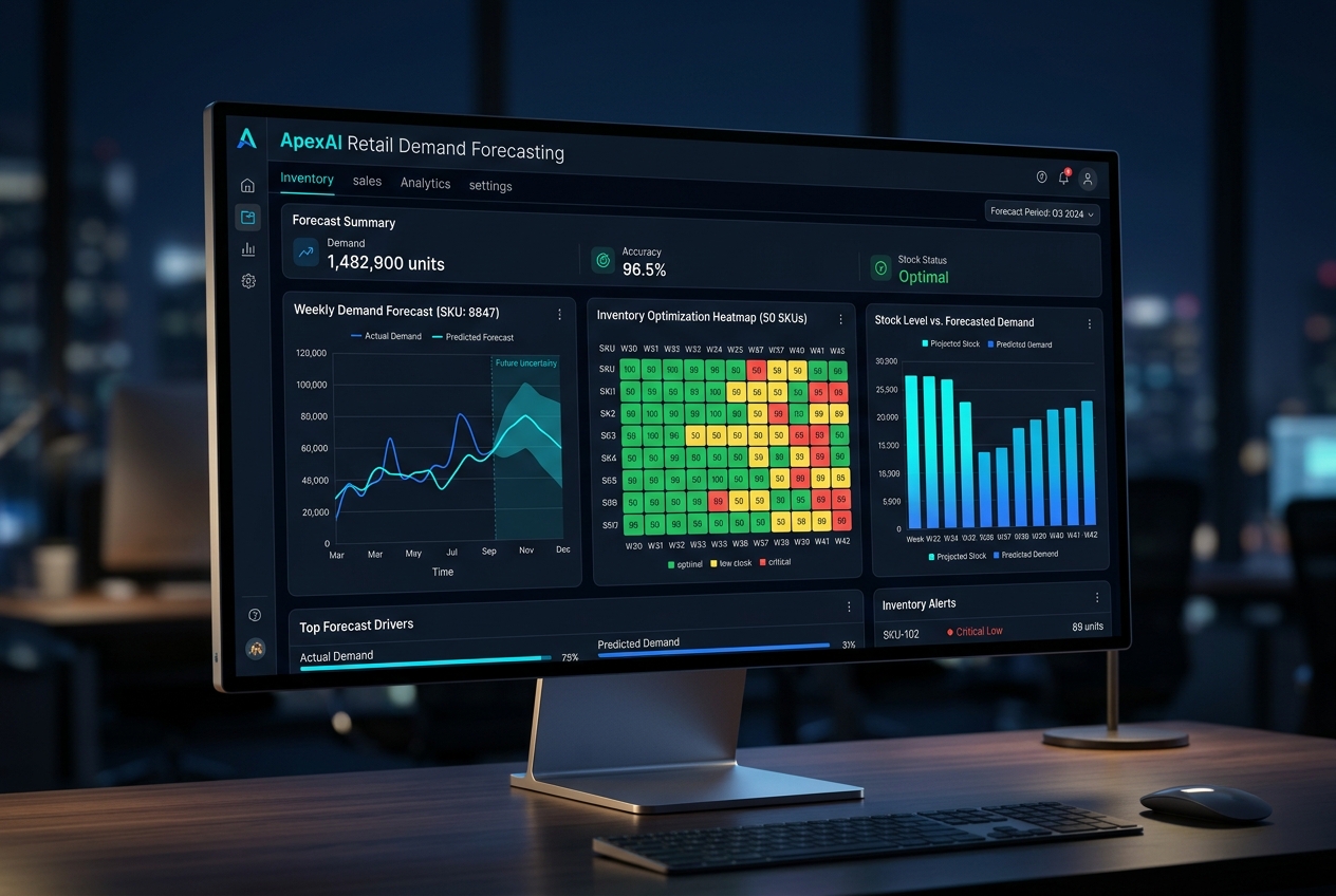 Velocart demand forecasting dashboard
